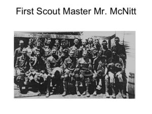 First scout master Mr. McNitt