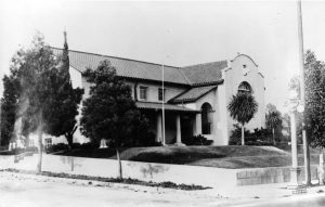 The Old Carnegie Library  A citizens committee including Blanche Gardiner, later the librarian, raised the funds for the building with the help of a grant from the Carnegie foundation. It was constructed in 1914 after a spirited debate over its location. The books were initially from the County of Los Angeles. A controversy developed and the County books were withdrawn. The library closed for a short time then reopened with books collected from Eagle Rock’s citizenry. Charles Lummis, Los Angeles’ first librarian and Southwest museum founder spoke at the reopening. 