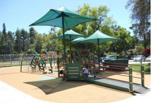 Additions to the children's play area were also part of the project.-Photo LA Parks Foundation, CA 2003.