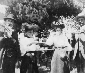 Eagle Rock residents enjoy a barbeque at Saint Hilda's. (Courtesy the Elena Frackelton Murdock family)