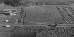 By 1908 the old schoolhouse had been moved to a portion of the present school grounds. The dogleg in Chickasaw Avenue is directly in front of the building (ERVHS)