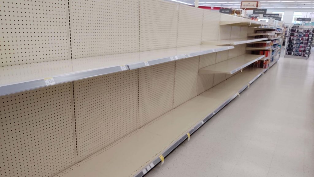 March 15, 2020 Empty shelves at CVS (KT photo)