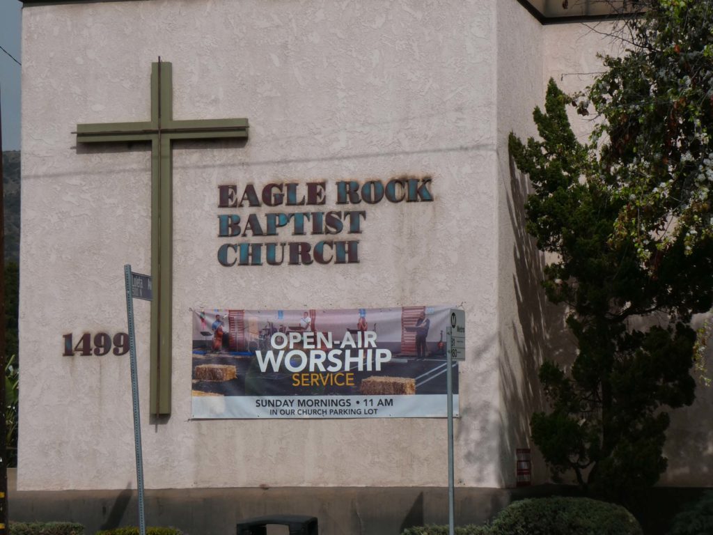 February 9, 2021 Eagle Rock Baptist Church outdoor services (EW photo)