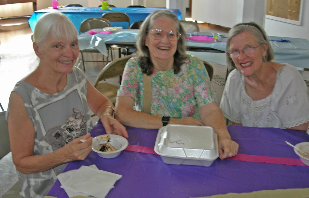 Pat Samson, Virginia Neeley and Ann Walnum took on the task of sorting through the materials and starting a catalog. A lot of help from our friends, Highland Park historians all! (Melody Peterson-ERVHS)
