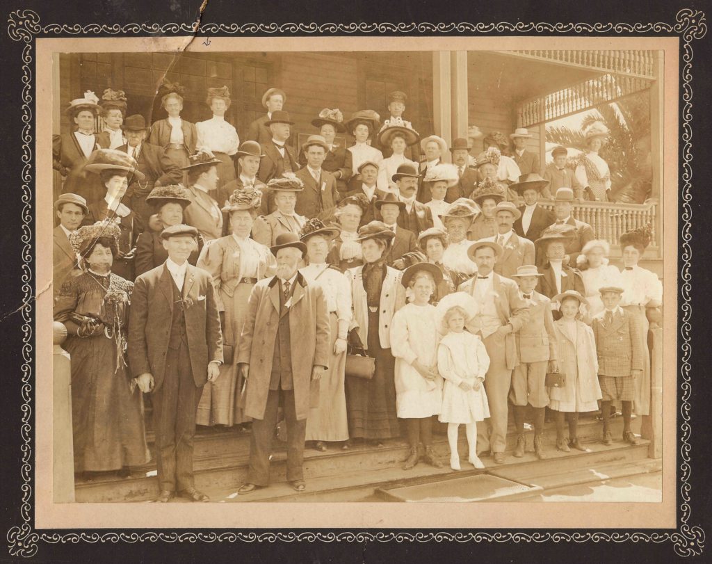 When the railroad opened the citizens of Eagle Rock awaited its arrival en mass. Apparently very few of them rode the route. (Murdock Family Collection-ERVHS)